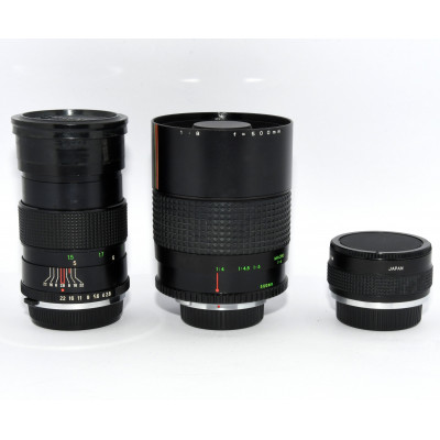 CAMARA REFLEX ANALOGICA OLYMPUS OM10 CON ACCESORIOS