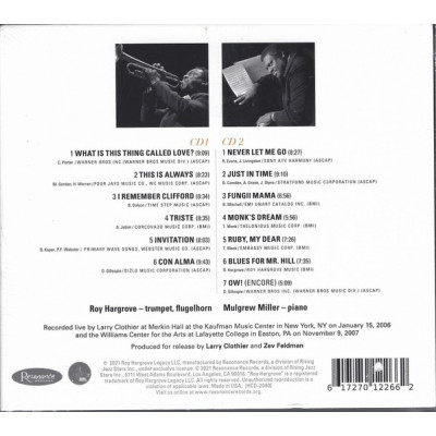 Roy Hargrove, Mulgrew Miller - In Harmony (2xCD, Album)