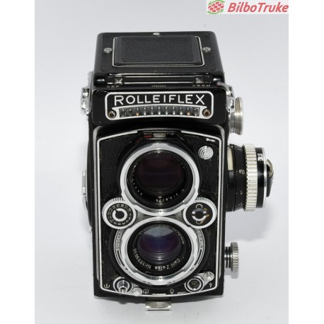 CAMARA VINTAGE ROLLEIFLEX 3.5 PLANAR 75MM 3.5 + PARASOL