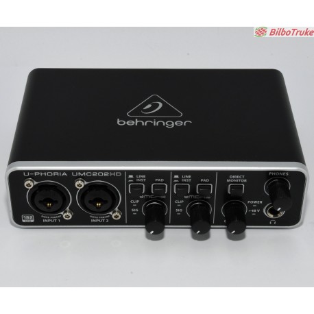 INTERFAZ DE AUDIO BEHRINGER U-PHORIA UMC202HD
