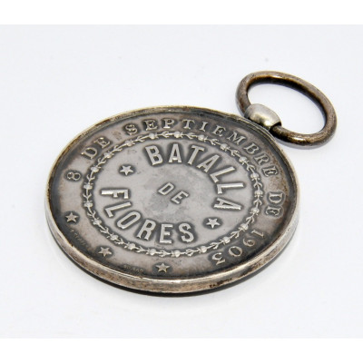 MEDALLA SAN SEBASTIAN BATALLA DE FLORES 1903 (PLATA)