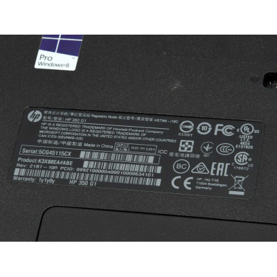 PORTATIL HP 350 G1 / i3 4030U 1.9GHz / 256GB SSD / 8GB RAM