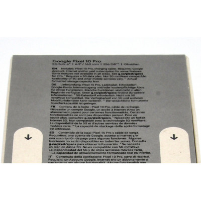 GOOGLE PIXEL 10 PRO 256GB NEGRO NUEVO