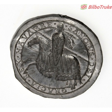 REPLICA SELLO REAL NAVARRA PLOMO