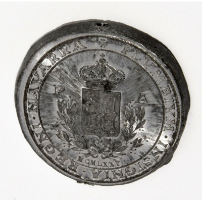 REPLICA SELLO REAL NAVARRA PLOMO