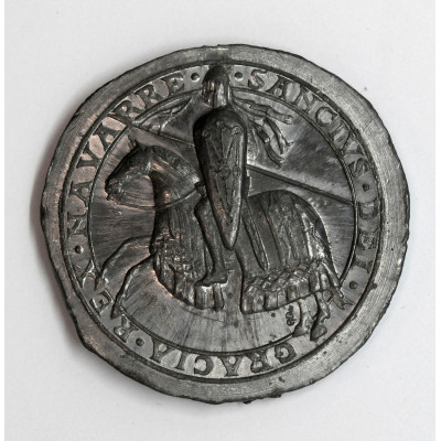 REPLICA SELLO REAL NAVARRA PLOMO