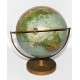 ANTIGUO GLOBO TERRAQUEO DOBLE EJE CON RELIEVE