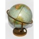 ANTIGUO GLOBO TERRAQUEO DOBLE EJE CON RELIEVE