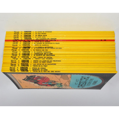 COLECCION LAS AVENTURAS DE TINTIN COMPLETA 23 TOMOS