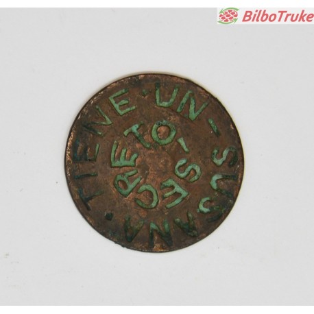 MONEDA 5 CENTIMOS PESETA REACUÑADA