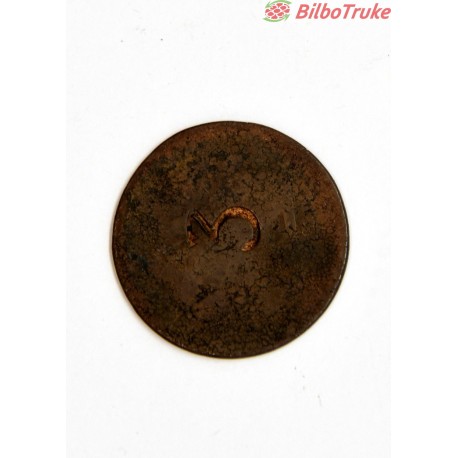 MONEDA MAURA NO 3 (ACUNADA SOBRE 5 CENTIMOS)