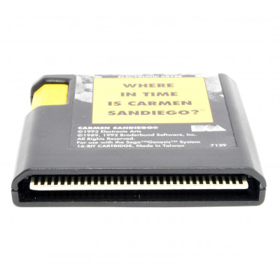 VIDEOJUEGO SEGA MEGA DRIVE WHERE IN TIME IS CARMEN SANDIEGO