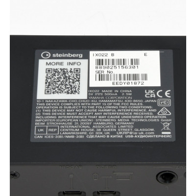 INTERFAZ DE AUDIO Steinberg IXO 22 B