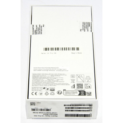 XIAOMI REDMI NOTE 14 PRO 5G 512GB NEGRO NUEVO