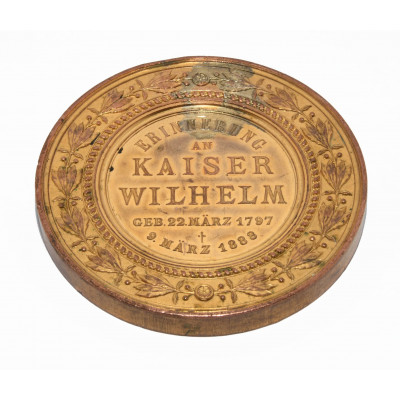 MEDALLA MUERTE GUILLERMO I (1797-1888)