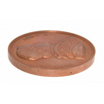 MEDALLA PIO IX AÑO 1857 REGRESO A ROMA DESDE LAS PROVINCIAS ROMANAS