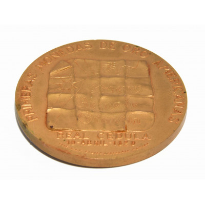 MEDALLA FELIPE III - PRIMERAS MONEDAS DE ORO AMERICANAS