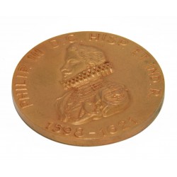 MEDALLA FELIPE III - PRIMERAS MONEDAS DE ORO AMERICANAS