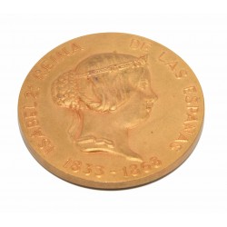MEDALLA ISABEL 2 REINA DE LAS ESPAÑAS