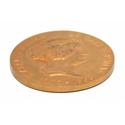 MEDALLA ISABEL 2 REINA DE LAS ESPAÑAS