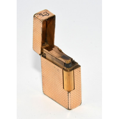 MECHERO DUPONT DORADO GRABADO LJ