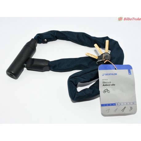 CANDADO BICICLETA DECATHLON BTWIN 5 L NUEVO