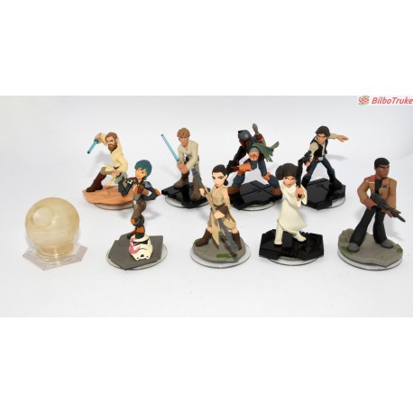 LOTE 9 FIGURAS STAR WARS DISNEY