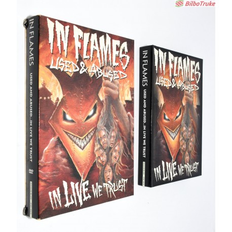 DVD IN FLAMES - USED AND ABUSED...IN LIVE WE TRUST (2XDVD-V, PAL + 2XCD, ALBUM + LTD, DIG)