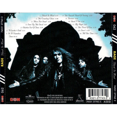 Rage (6) - Black In Mind (CD, Album)