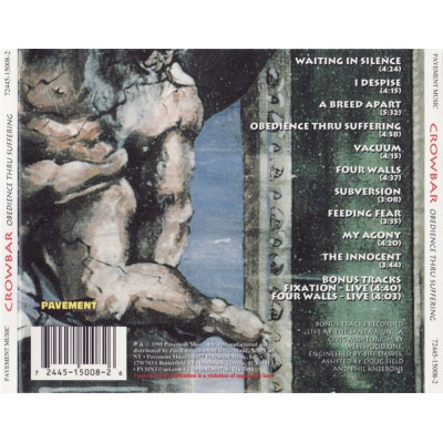 Crowbar (2) - Obedience Thru Suffering (CD, Album, RE)
