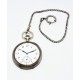 RELOJ DE BOLSILLO DE PLATA CON CADENA