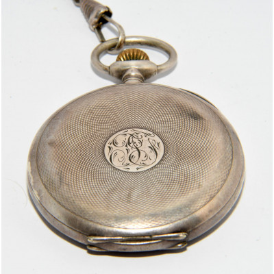 RELOJ DE BOLSILLO DE PLATA CON CADENA