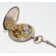 RELOJ DE BOLSILLO DE PLATA CON CADENA