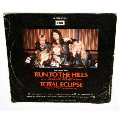 VINILO Iron Maiden - Run To The HillS Corre A Las Colinas (7", Single)