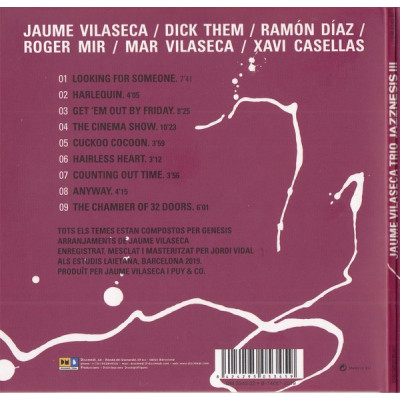 Jaume Vilaseca Trio - Jazznesis III The Music Of Genesis 1970-1974 (CD, Album, Dig)