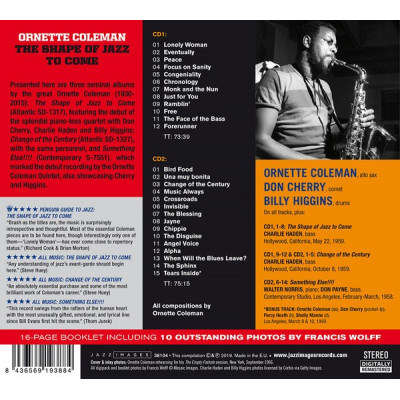Ornette Coleman - The Shape Of Jazz To Come (2xCD, Comp, RM)