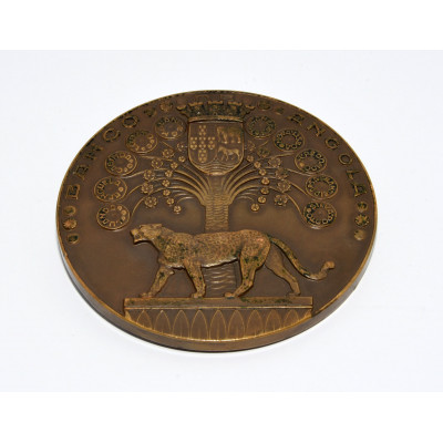 MEDALLA ANGOLA PORTUGESA 25 AÑOS DE SERVICIO - BANCO DE ANGOLA