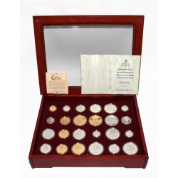 COLECCION 24 MONEDAS HISTORIA DE LA PESETA PLATA