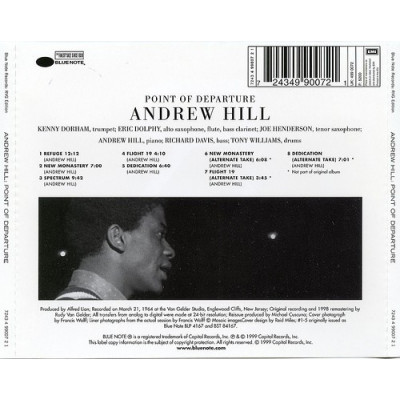 Andrew Hill - Point Of Departure (CD, Album, RE, RM)