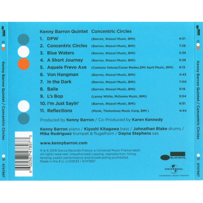 Kenny Barron Quintet - Concentric Circles (CD, Album)