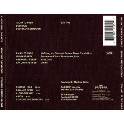 Ralph Towner - Solstice / Sound And Shadows (CD, Album, RE)