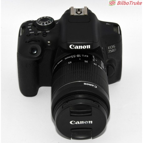 CAMARA REFLEX CANON EOS 750D EF-S 18-55mm