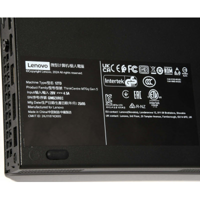 MINI PC LENOVO THINKCENTRE M70Q / INTEL i5 14400T 1.5GHz / 500GB SSD / 16GB RAM