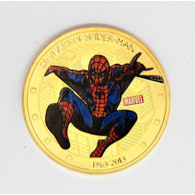 MONEDA 2 DOLARES NIUE 2012 SPIDERMAN