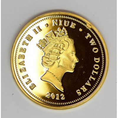 MONEDA 2 DOLARES NIUE 2012 SPIDERMAN