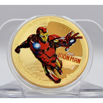 MONEDA 2 DOLARES NIUE 2014 PLATA IRON MAN