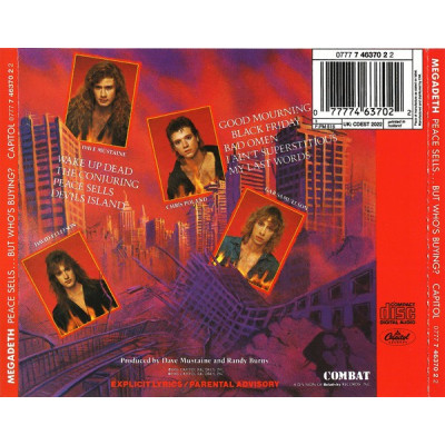 Megadeth - Peace Sells... But Who's Buying? (CD, Album)