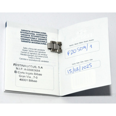 RELOJ FESTINA F20509