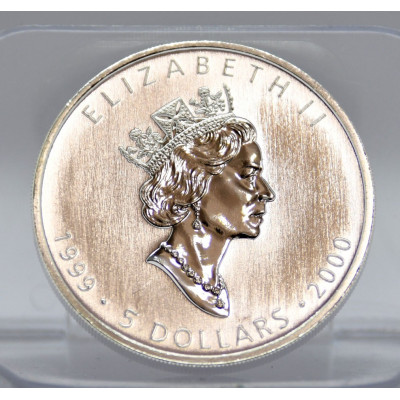 MONEDA 5 DOLARES CANADA 1999