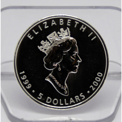 MONEDA 5 DOLARES CANADA 1999